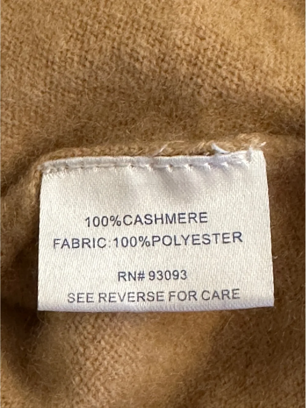 Tyler Boe Cashmere Twofer Sweater In Tan Sz L